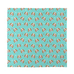 Adorable Beagle Puppy Pattern Print Silk Bandana