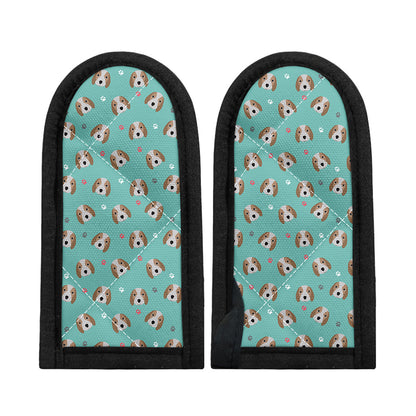 Adorable Beagle Puppy Pattern Print Skillet Handle Cover