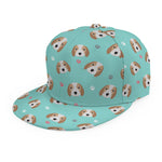 Adorable Beagle Puppy Pattern Print Snapback Cap