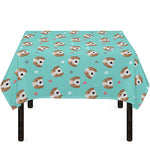 Adorable Beagle Puppy Pattern Print Tablecloth