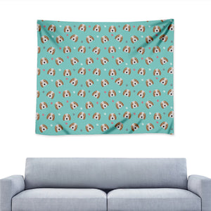 Adorable Beagle Puppy Pattern Print Tapestry