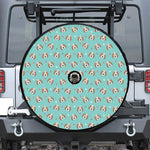 Adorable Beagle Puppy Pattern Print Tire Cover With Camera Hole