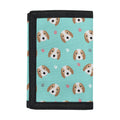 Adorable Beagle Puppy Pattern Print Trifold Wallet