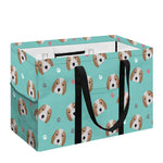 Adorable Beagle Puppy Pattern Print Utility Tote Bag