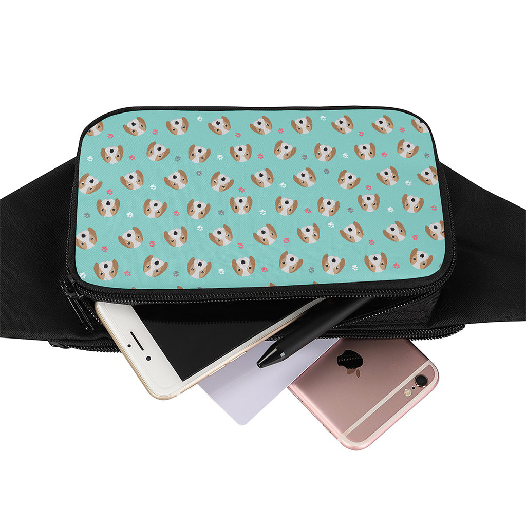 Adorable Beagle Puppy Pattern Print Waist Bag