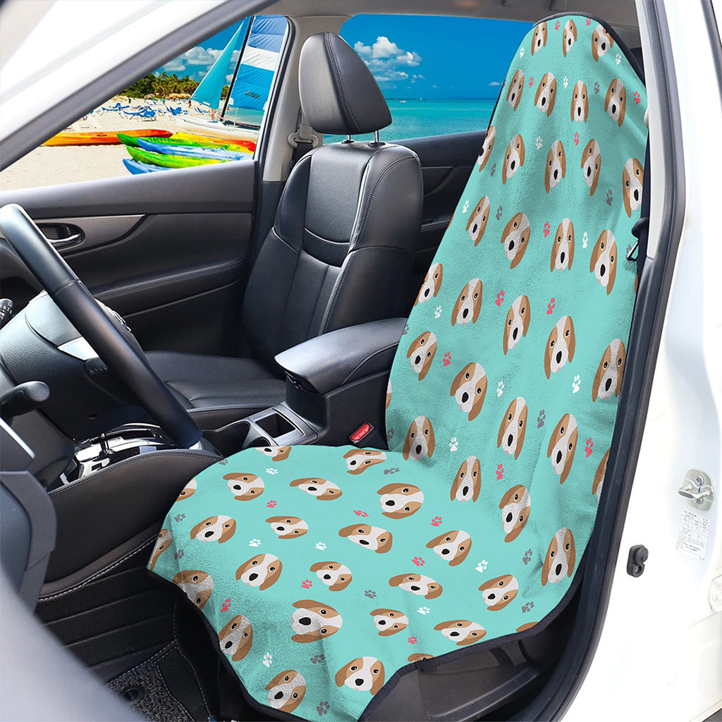 Adorable Beagle Puppy Pattern Print Waterproof Car Seat Cover