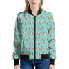 Adorable Beagle Puppy Pattern Print Women's Bomber Jacket