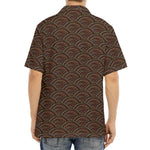 African Afro Dot Pattern Print Aloha Shirt