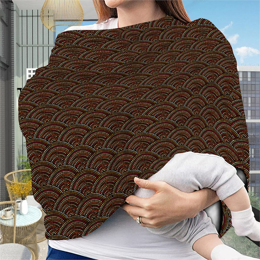 African Afro Dot Pattern Print Baby Seat Cover
