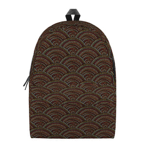 African Afro Dot Pattern Print Backpack