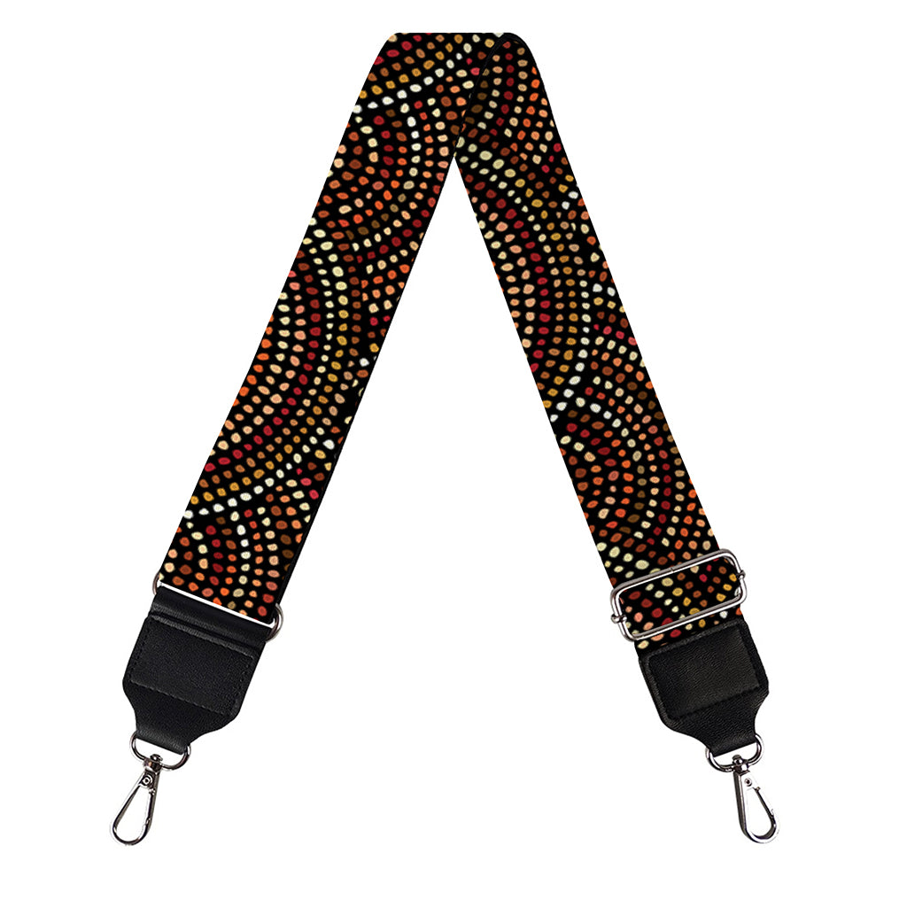 African Afro Dot Pattern Print Bag Strap