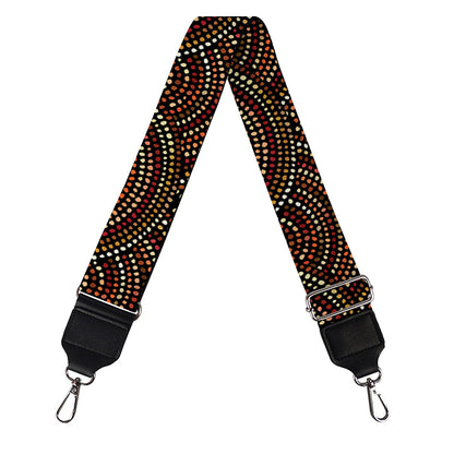 African Afro Dot Pattern Print Bag Strap