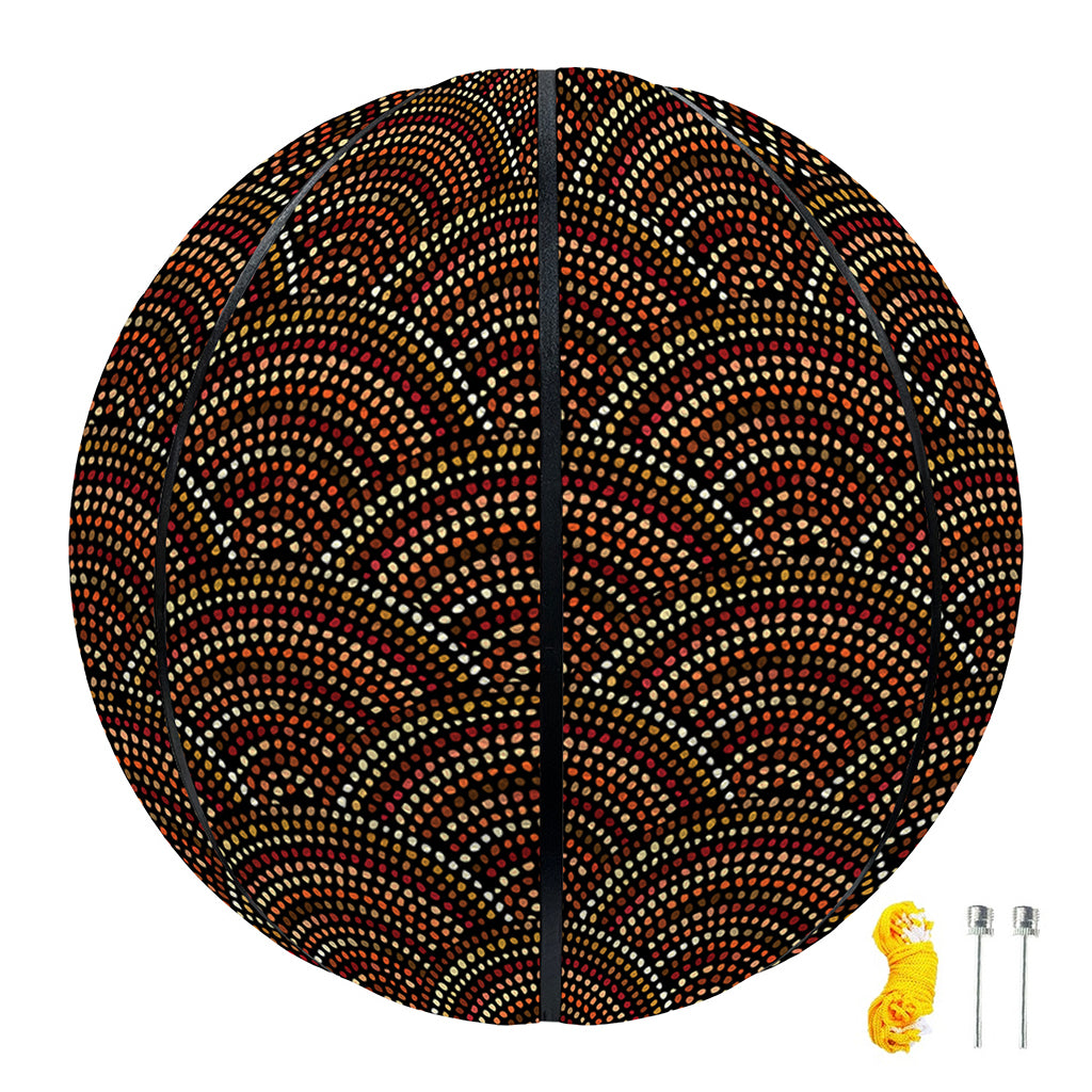 African Afro Dot Pattern Print Basketball