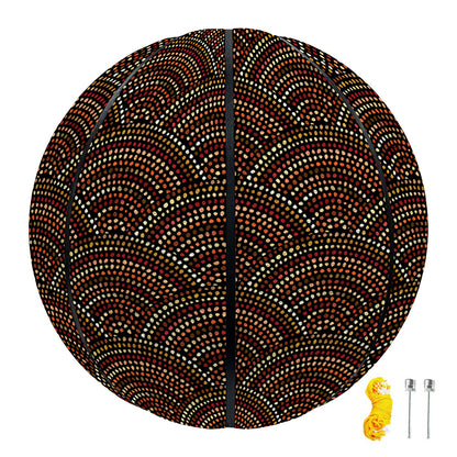 African Afro Dot Pattern Print Basketball