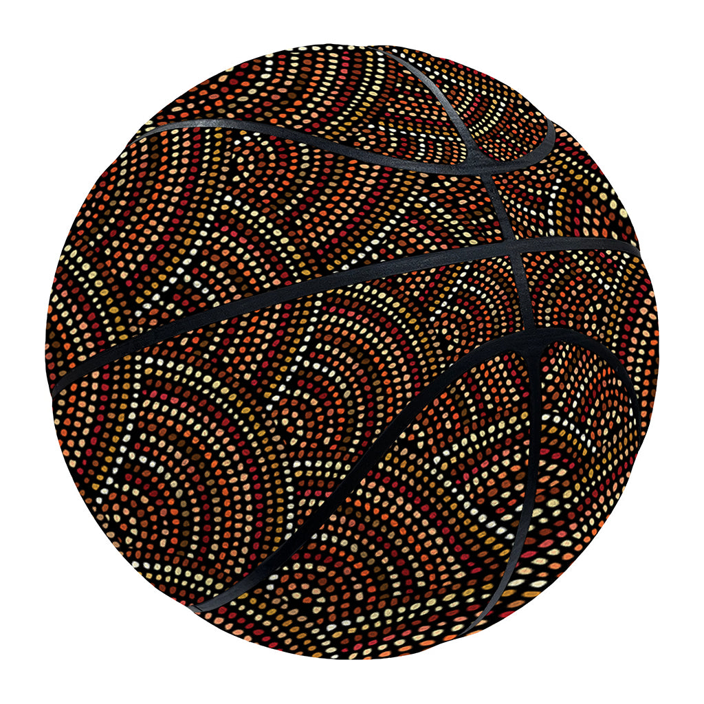 African Afro Dot Pattern Print Basketball