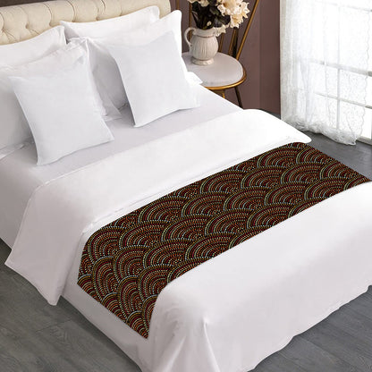 African Afro Dot Pattern Print Bed Runner