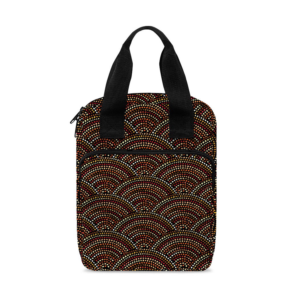 African Afro Dot Pattern Print Bible Tote Bag