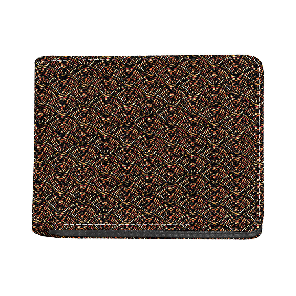 African Afro Dot Pattern Print Bifold Wallet