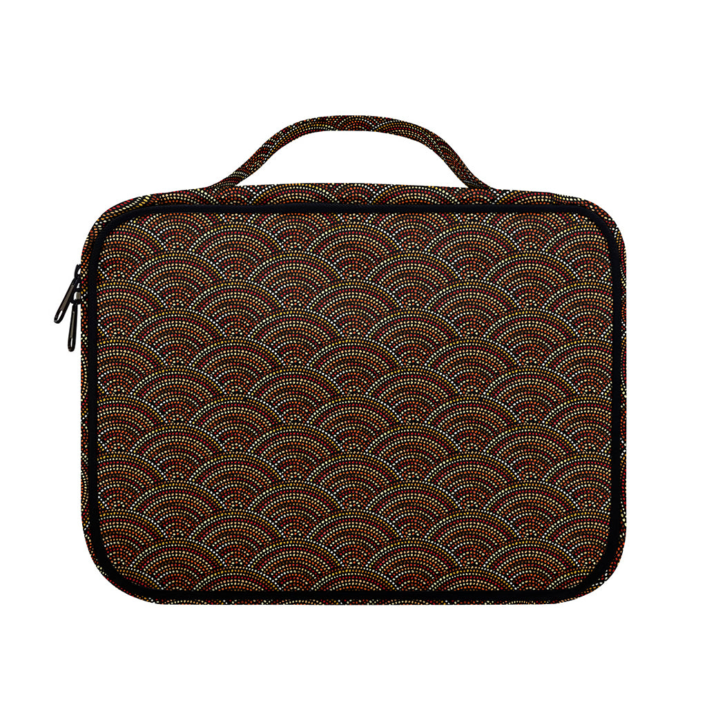 African Afro Dot Pattern Print Briefcase Bible Bag