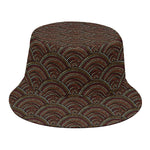 African Afro Dot Pattern Print Bucket Hat