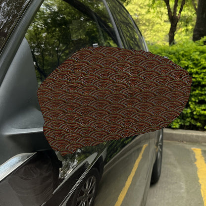 African Afro Dot Pattern Print Car Side Mirror Covers