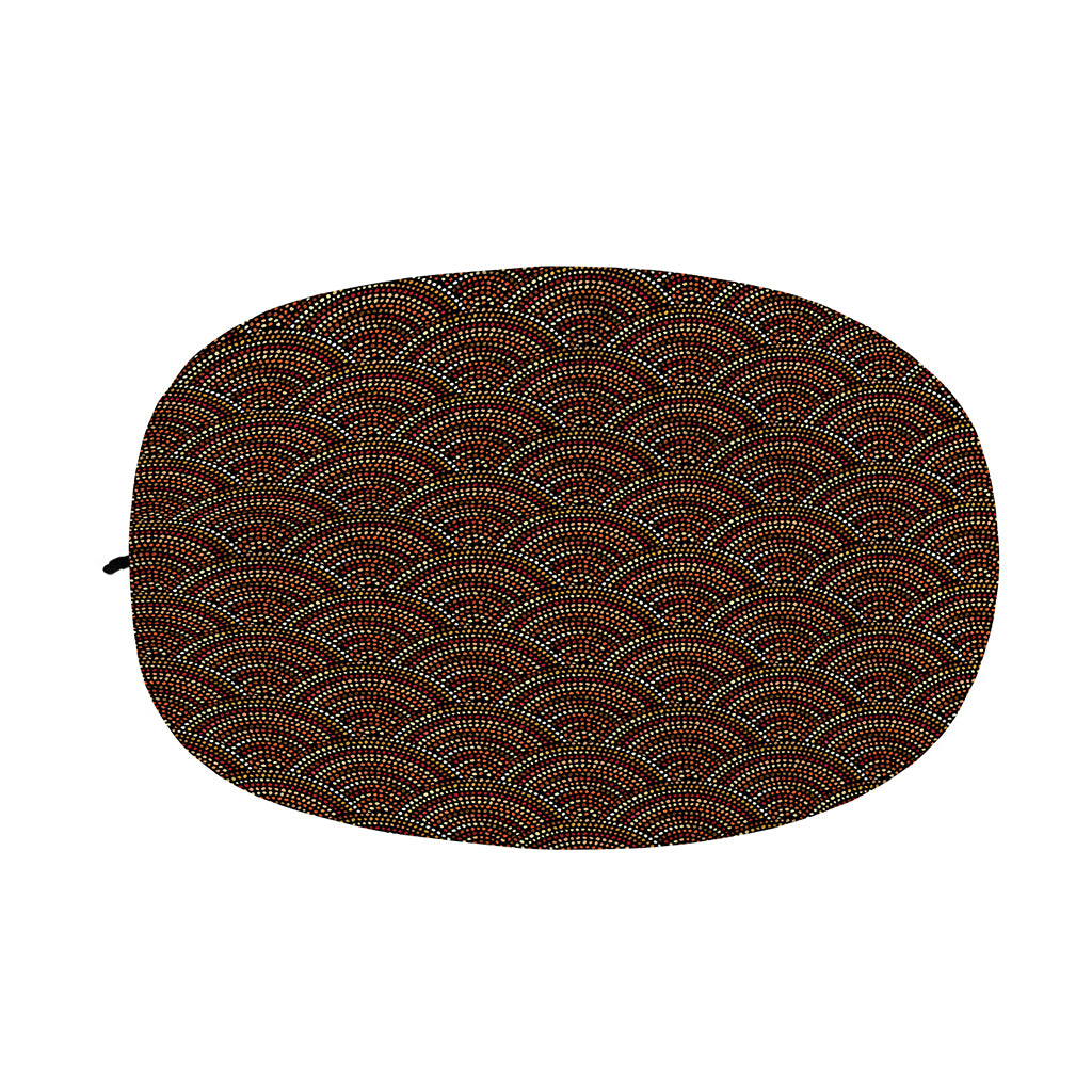 African Afro Dot Pattern Print Car Side Mirror Covers