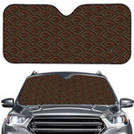 African Afro Dot Pattern Print Car Windshield Sun Shade