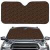 African Afro Dot Pattern Print Car Windshield Sun Shade