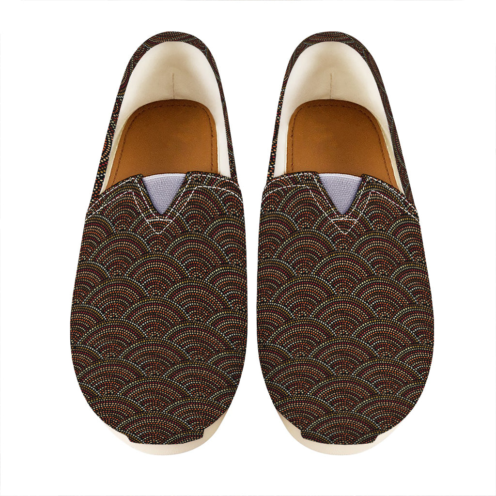 African Afro Dot Pattern Print Casual Shoes