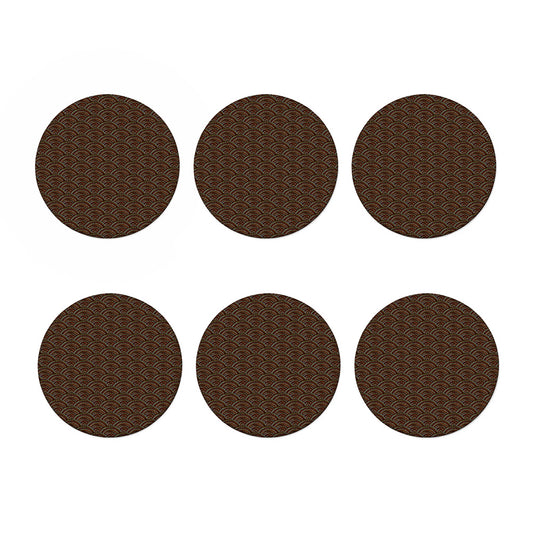 African Afro Dot Pattern Print Coaster Set