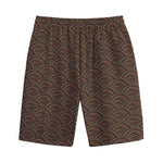 African Afro Dot Pattern Print Cotton Shorts