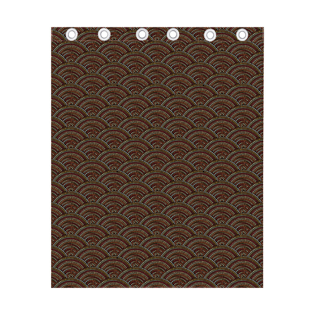 African Afro Dot Pattern Print Curtain