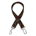 African Afro Dot Pattern Print Dog Seat Belt