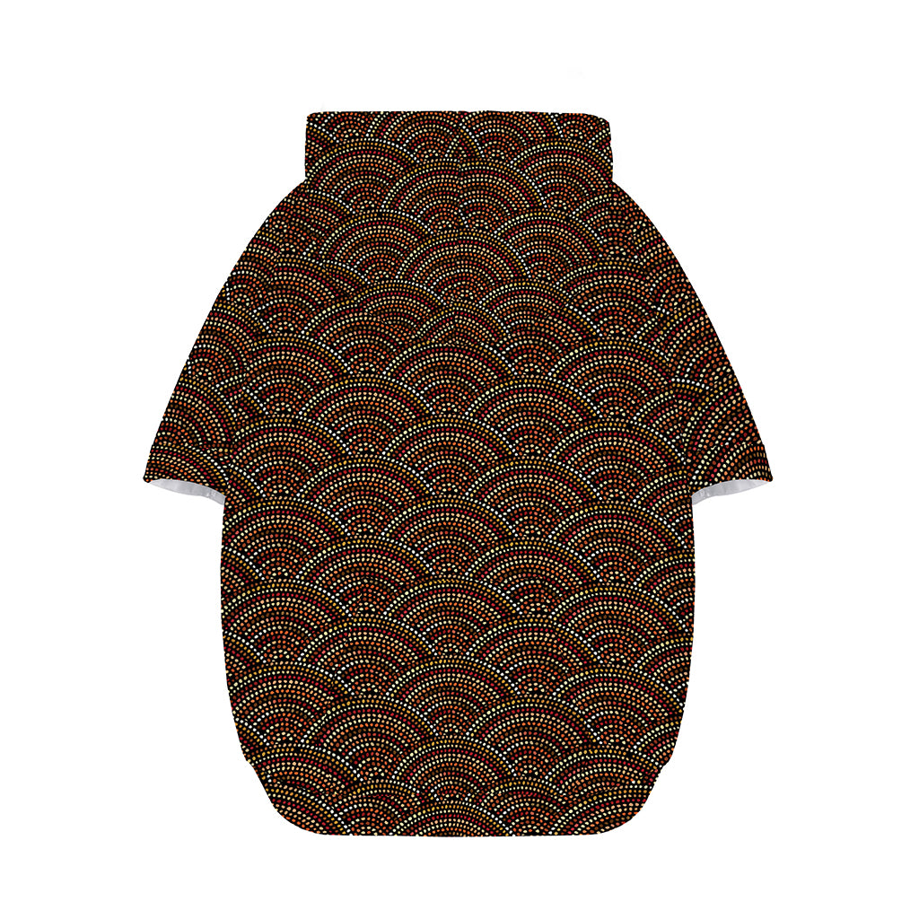 African Afro Dot Pattern Print Dog Zip Up Hoodie