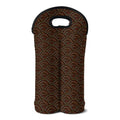 African Afro Dot Pattern Print Double Neoprene Wine Tote
