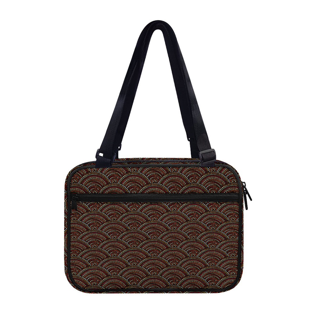 African Afro Dot Pattern Print Double Strap Bible Bag