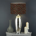 African Afro Dot Pattern Print Drum Lamp Shade