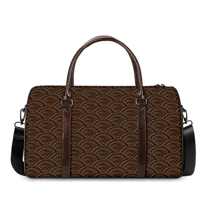 African Afro Dot Pattern Print Duffle Bag
