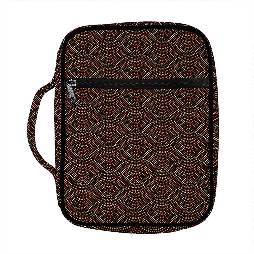 African Afro Dot Pattern Print Front Pocket Bible Bag