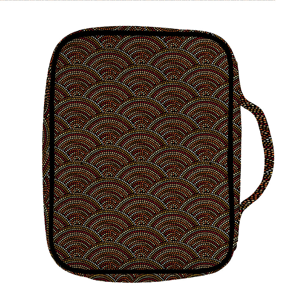 African Afro Dot Pattern Print Front Pocket Bible Bag
