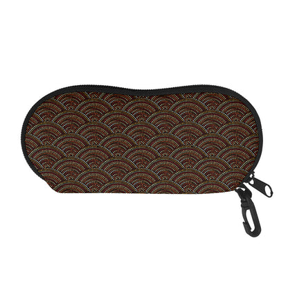 African Afro Dot Pattern Print Glasses Case