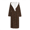 African Afro Dot Pattern Print Hooded Bathrobe