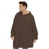 African Afro Dot Pattern Print Hoodie Blanket