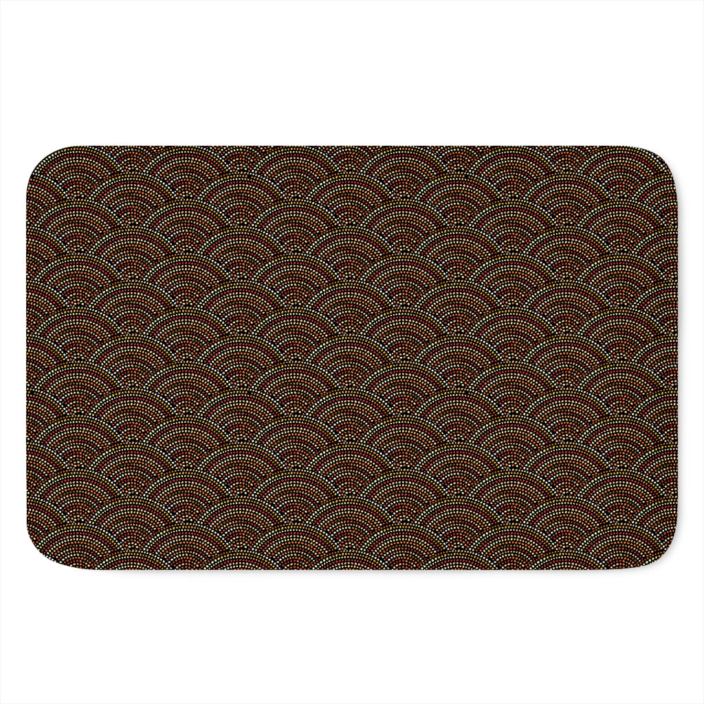 African Afro Dot Pattern Print Indoor Door Mat