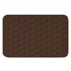 African Afro Dot Pattern Print Indoor Door Mat