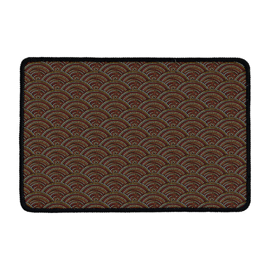 African Afro Dot Pattern Print Kitchen Mat