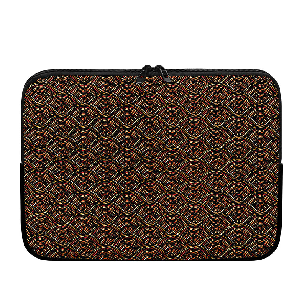 African Afro Dot Pattern Print Laptop Sleeve