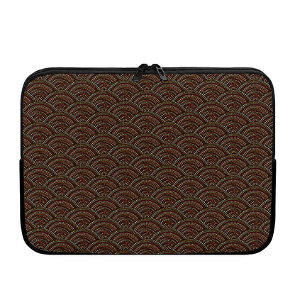 African Afro Dot Pattern Print Laptop Sleeve