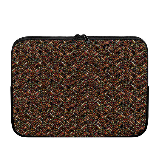 African Afro Dot Pattern Print Laptop Sleeve
