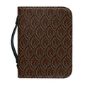African Afro Dot Pattern Print Leather Bible Cover